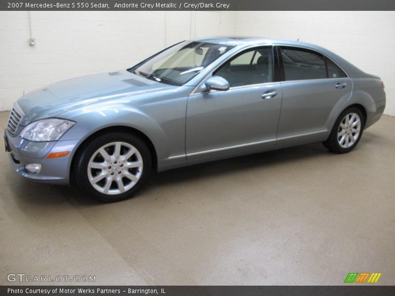 Andorite Grey Metallic / Grey/Dark Grey 2007 Mercedes-Benz S 550 Sedan