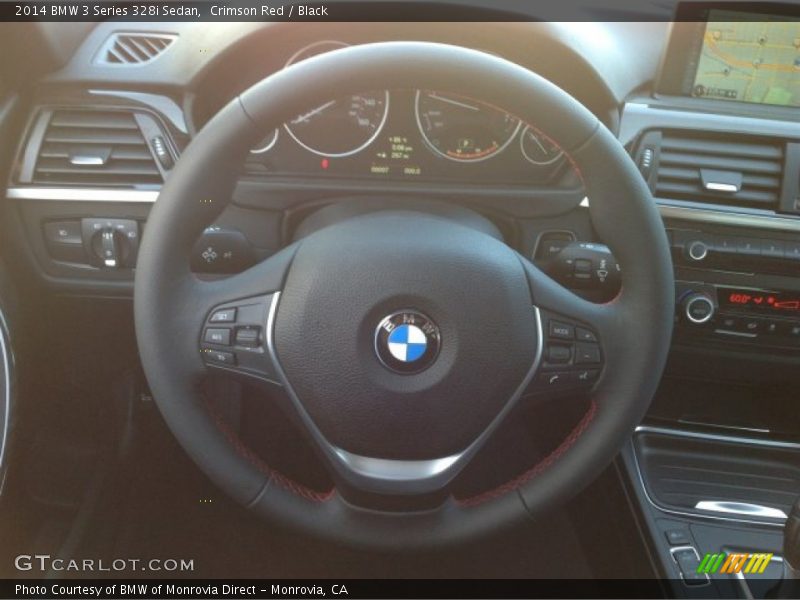 Crimson Red / Black 2014 BMW 3 Series 328i Sedan