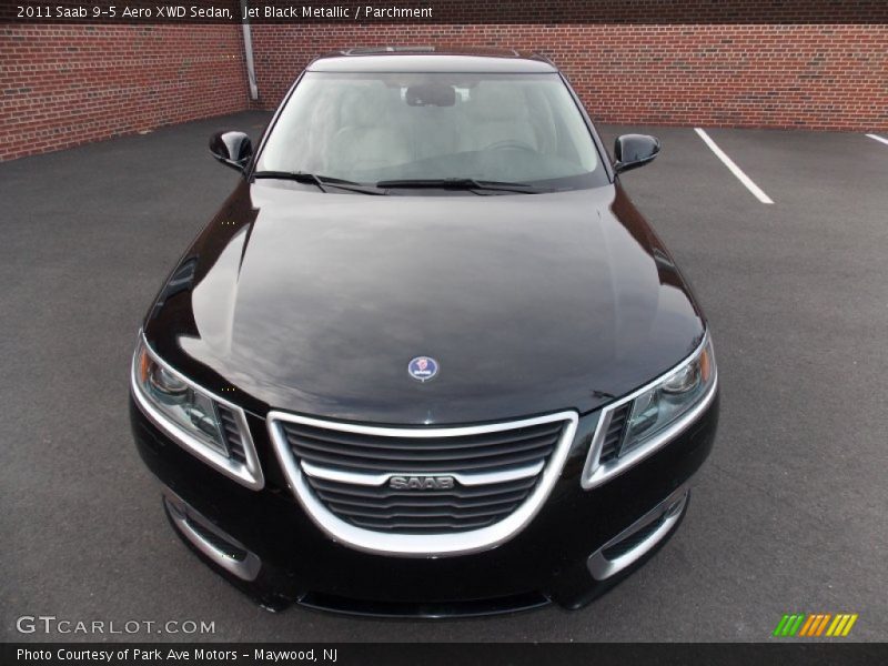 Jet Black Metallic / Parchment 2011 Saab 9-5 Aero XWD Sedan