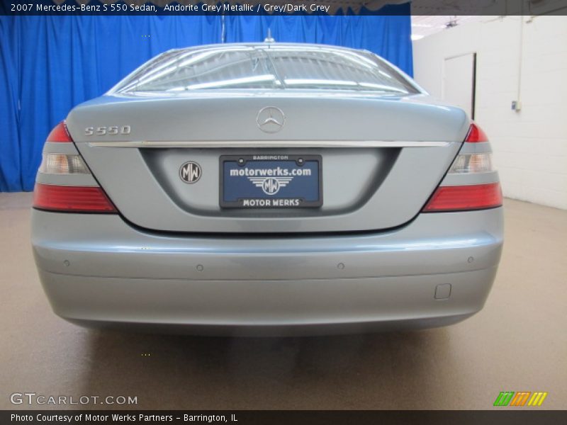 Andorite Grey Metallic / Grey/Dark Grey 2007 Mercedes-Benz S 550 Sedan