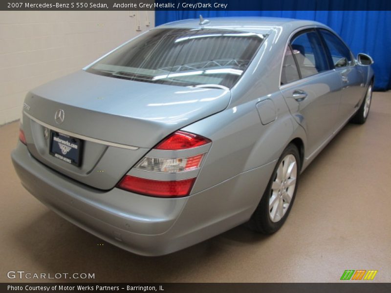 Andorite Grey Metallic / Grey/Dark Grey 2007 Mercedes-Benz S 550 Sedan