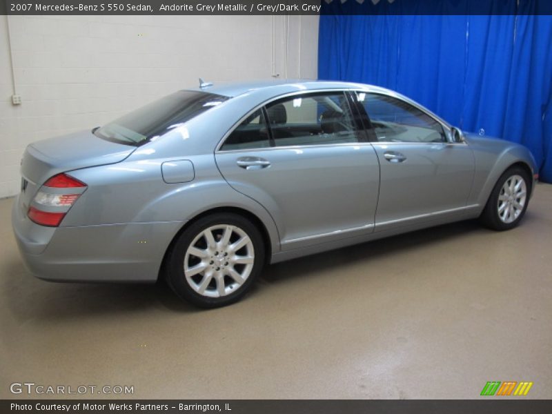 Andorite Grey Metallic / Grey/Dark Grey 2007 Mercedes-Benz S 550 Sedan