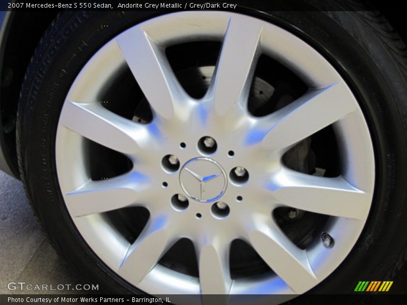 Andorite Grey Metallic / Grey/Dark Grey 2007 Mercedes-Benz S 550 Sedan