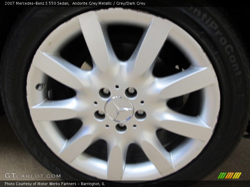 Andorite Grey Metallic / Grey/Dark Grey 2007 Mercedes-Benz S 550 Sedan
