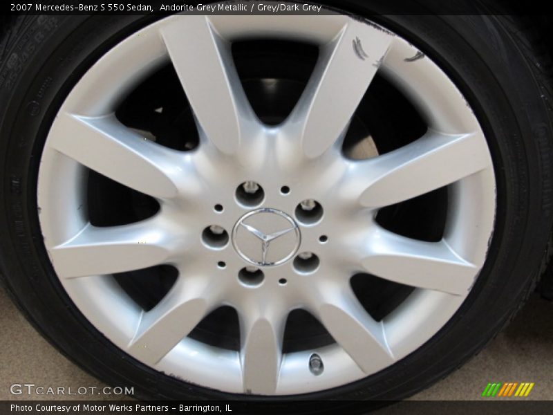 Andorite Grey Metallic / Grey/Dark Grey 2007 Mercedes-Benz S 550 Sedan