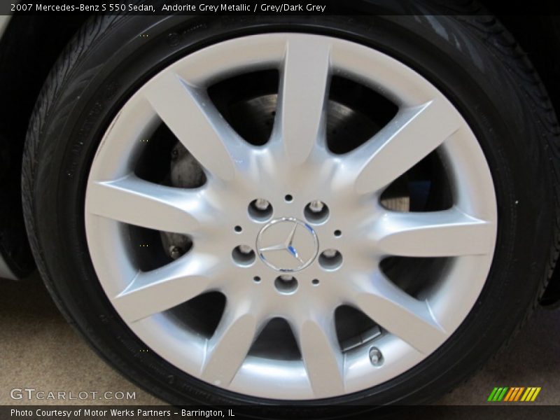 Andorite Grey Metallic / Grey/Dark Grey 2007 Mercedes-Benz S 550 Sedan