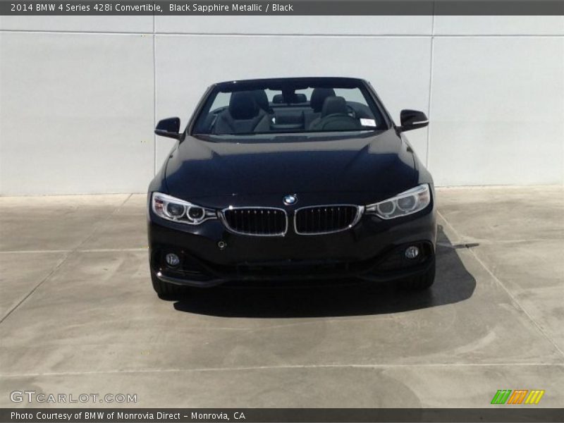 Black Sapphire Metallic / Black 2014 BMW 4 Series 428i Convertible
