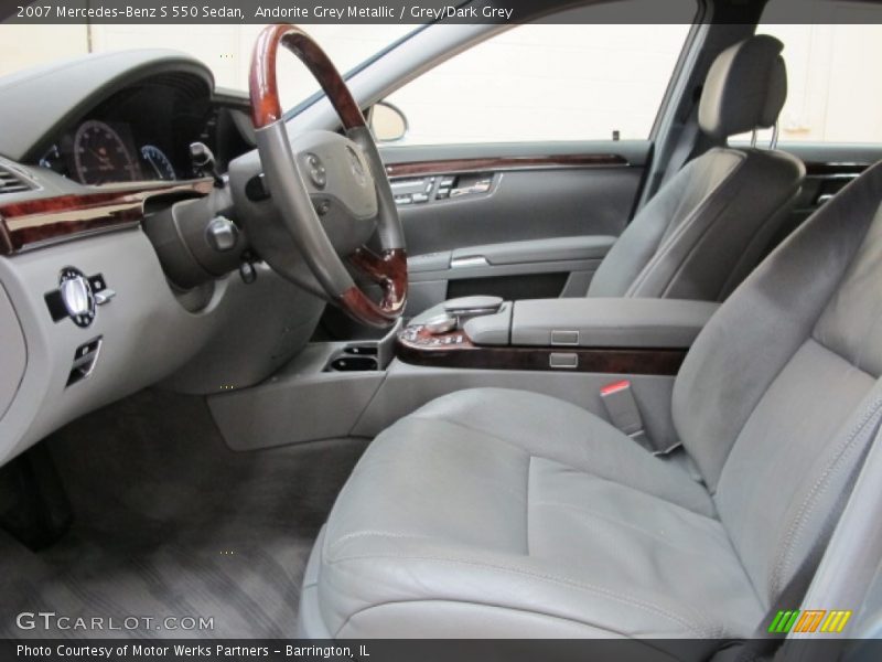 Andorite Grey Metallic / Grey/Dark Grey 2007 Mercedes-Benz S 550 Sedan