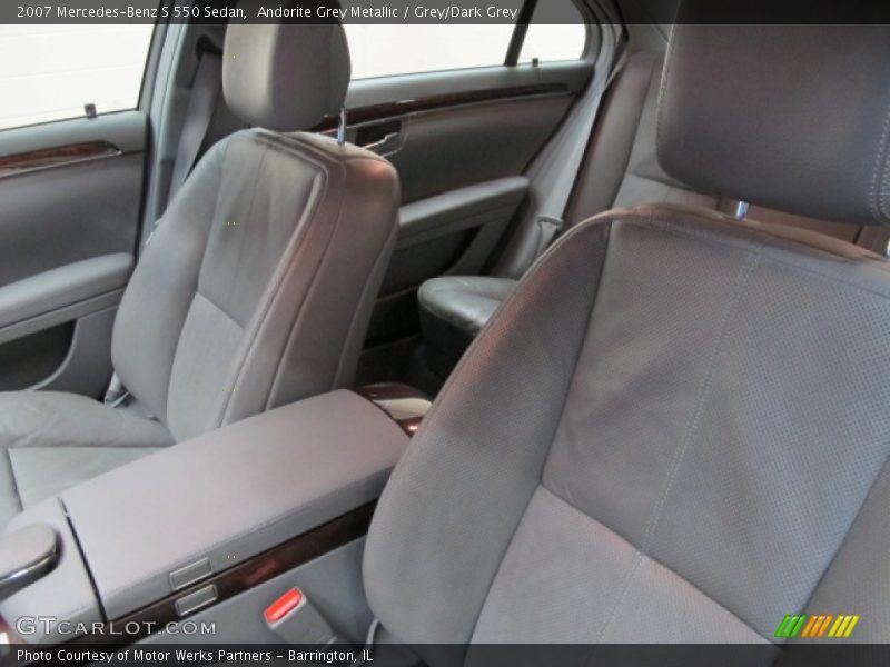 Andorite Grey Metallic / Grey/Dark Grey 2007 Mercedes-Benz S 550 Sedan