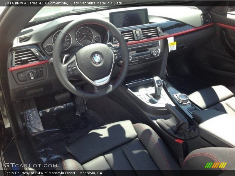 Black Sapphire Metallic / Black 2014 BMW 4 Series 428i Convertible