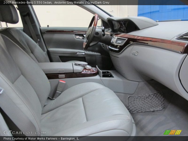 Andorite Grey Metallic / Grey/Dark Grey 2007 Mercedes-Benz S 550 Sedan