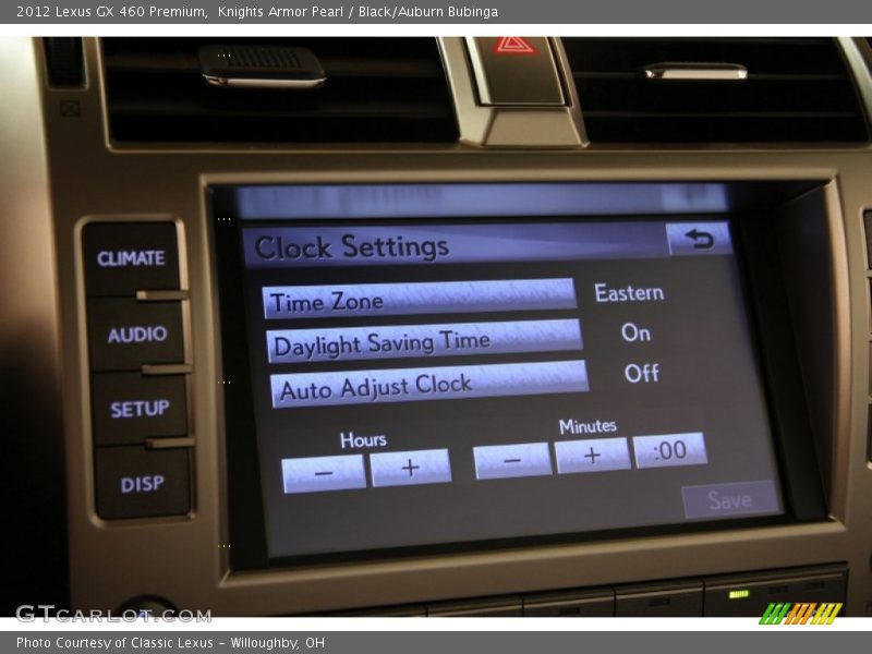Knights Armor Pearl / Black/Auburn Bubinga 2012 Lexus GX 460 Premium