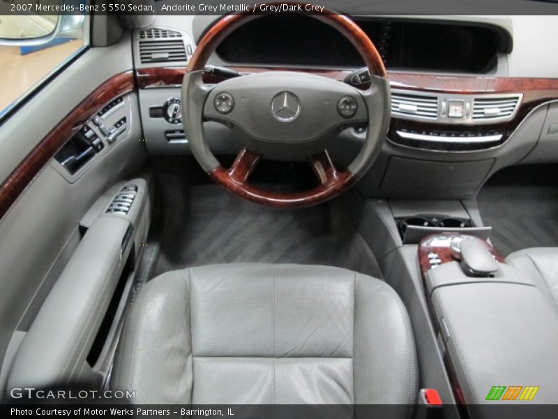 Andorite Grey Metallic / Grey/Dark Grey 2007 Mercedes-Benz S 550 Sedan