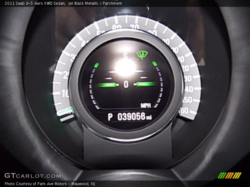 Jet Black Metallic / Parchment 2011 Saab 9-5 Aero XWD Sedan