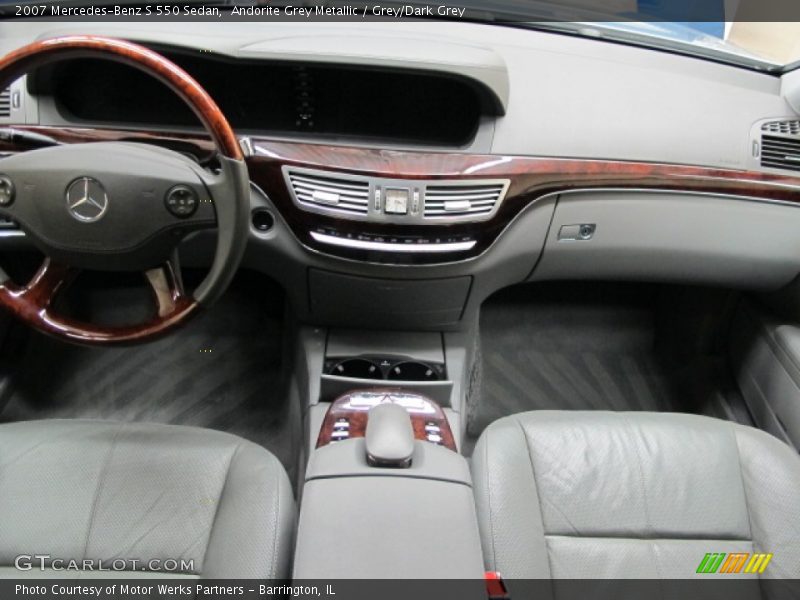 Andorite Grey Metallic / Grey/Dark Grey 2007 Mercedes-Benz S 550 Sedan