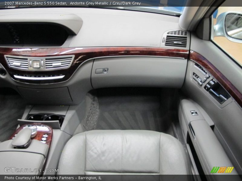 Andorite Grey Metallic / Grey/Dark Grey 2007 Mercedes-Benz S 550 Sedan