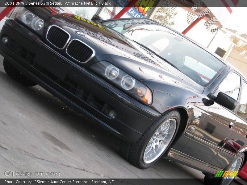 Anthracite Metallic / Black 2001 BMW 5 Series 530i Sedan