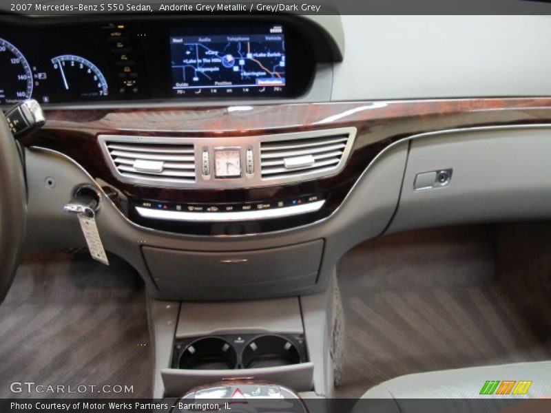 Andorite Grey Metallic / Grey/Dark Grey 2007 Mercedes-Benz S 550 Sedan