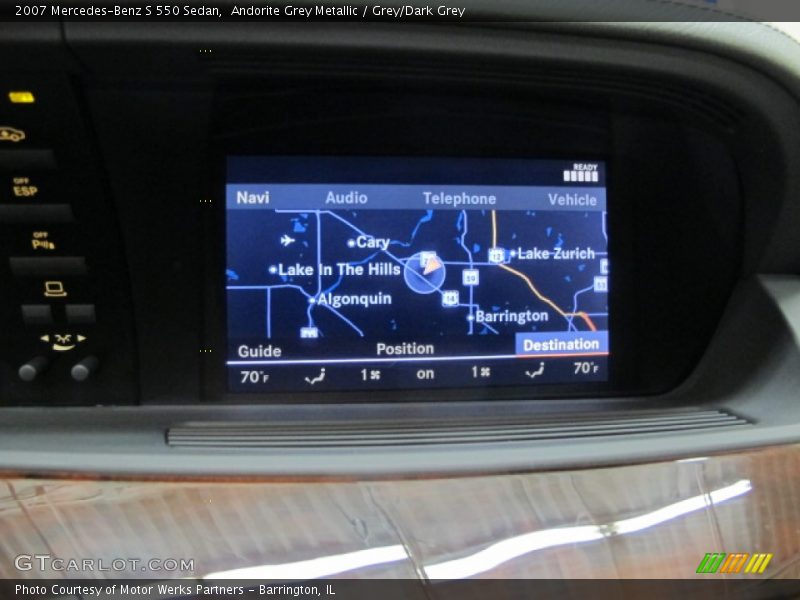 Andorite Grey Metallic / Grey/Dark Grey 2007 Mercedes-Benz S 550 Sedan