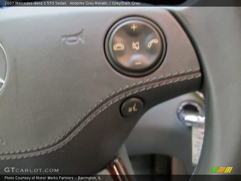 Andorite Grey Metallic / Grey/Dark Grey 2007 Mercedes-Benz S 550 Sedan