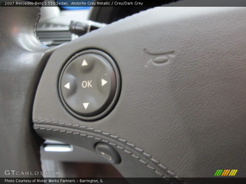 Andorite Grey Metallic / Grey/Dark Grey 2007 Mercedes-Benz S 550 Sedan