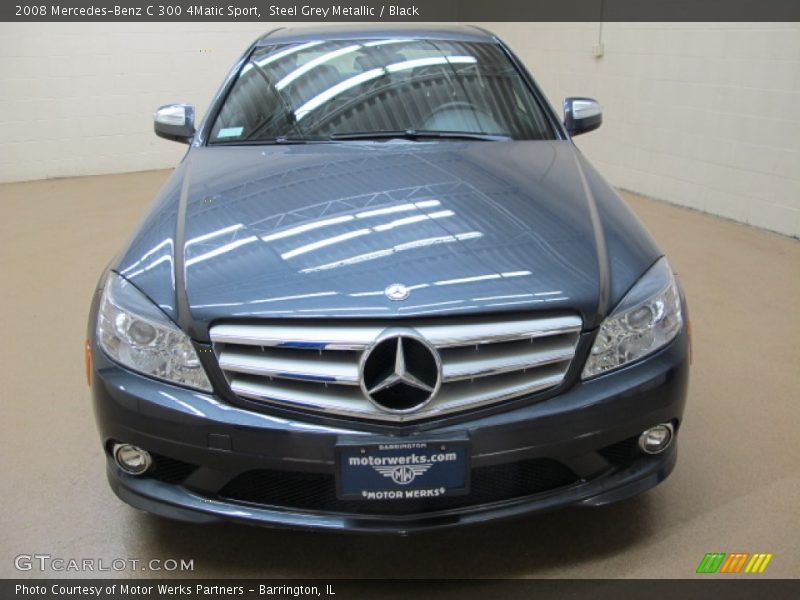 Steel Grey Metallic / Black 2008 Mercedes-Benz C 300 4Matic Sport