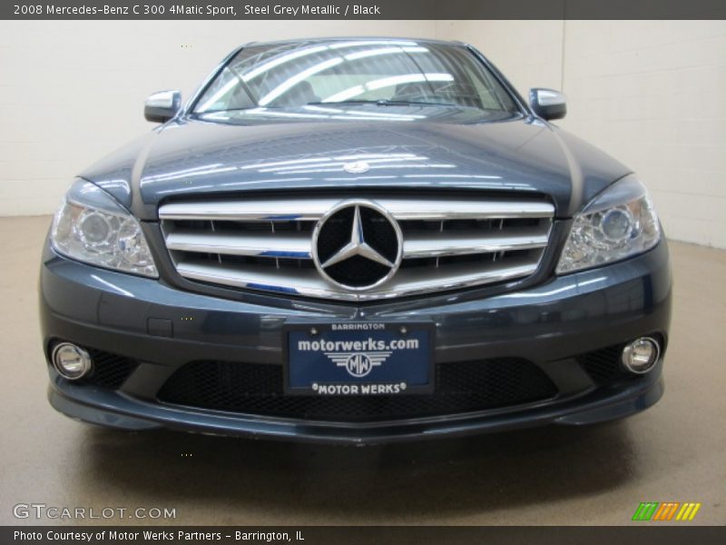 Steel Grey Metallic / Black 2008 Mercedes-Benz C 300 4Matic Sport