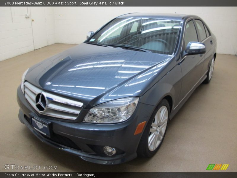 Steel Grey Metallic / Black 2008 Mercedes-Benz C 300 4Matic Sport