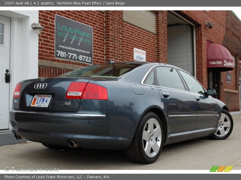 Northern Blue Pearl Effect / Sand Beige 2007 Audi A8 L 4.2 quattro