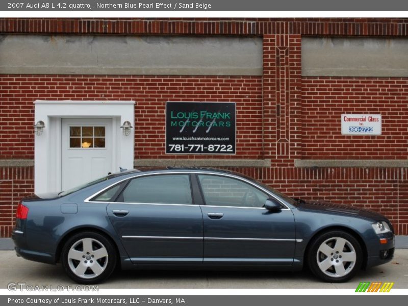 Northern Blue Pearl Effect / Sand Beige 2007 Audi A8 L 4.2 quattro