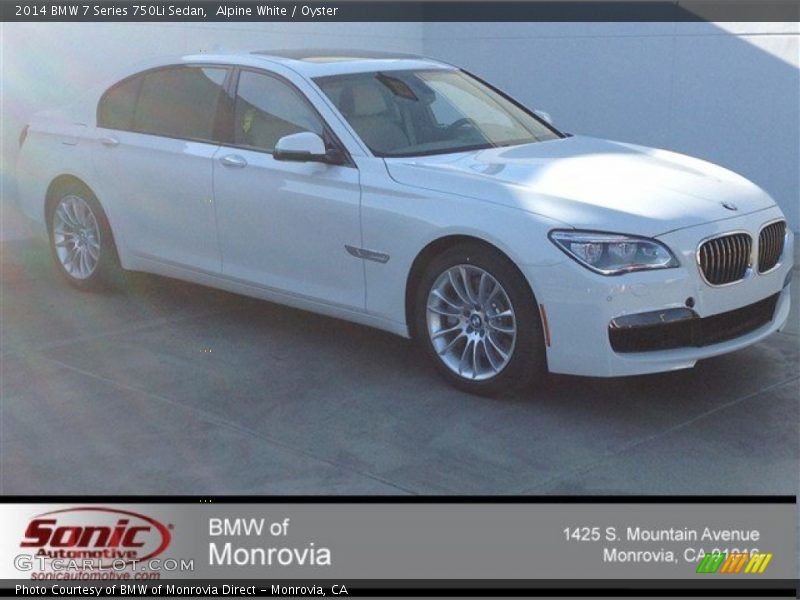 Alpine White / Oyster 2014 BMW 7 Series 750Li Sedan