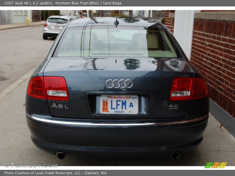 Northern Blue Pearl Effect / Sand Beige 2007 Audi A8 L 4.2 quattro