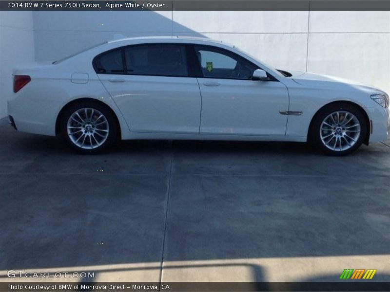 Alpine White / Oyster 2014 BMW 7 Series 750Li Sedan