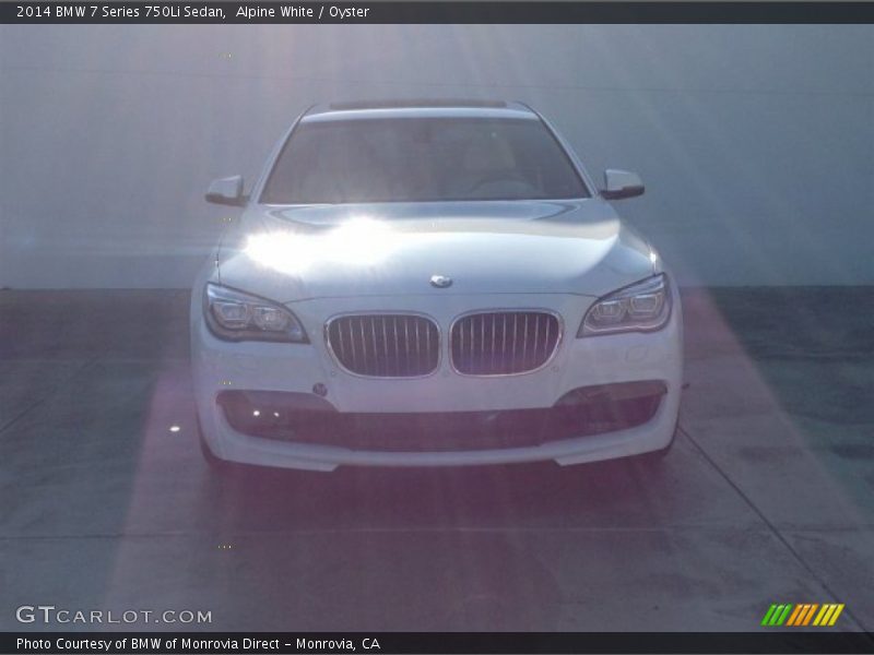 Alpine White / Oyster 2014 BMW 7 Series 750Li Sedan