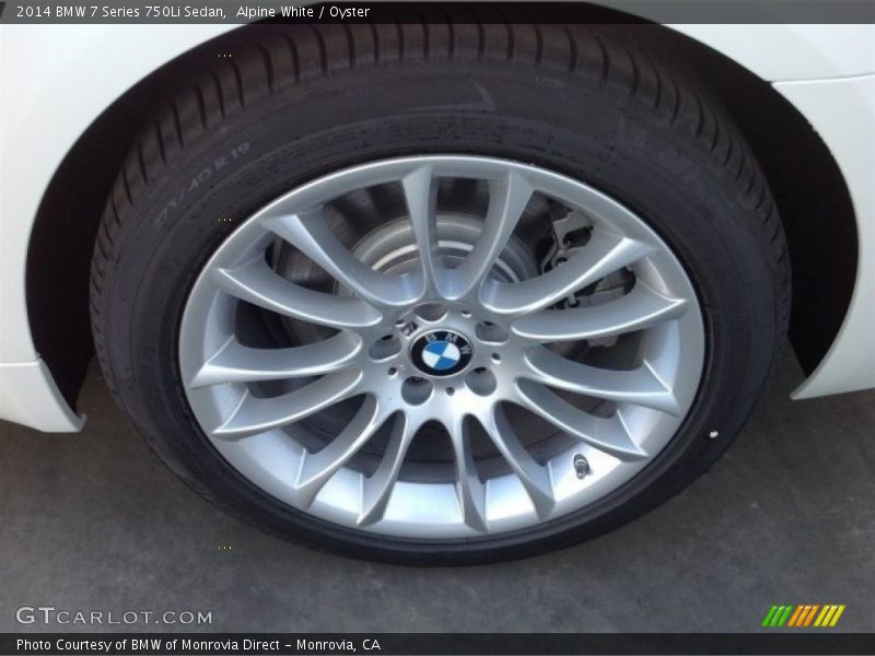 Alpine White / Oyster 2014 BMW 7 Series 750Li Sedan