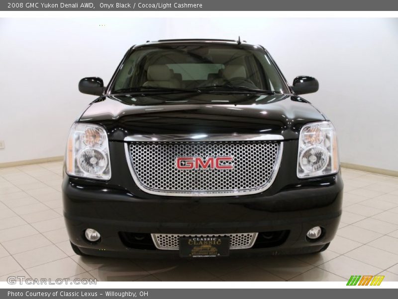 Onyx Black / Cocoa/Light Cashmere 2008 GMC Yukon Denali AWD