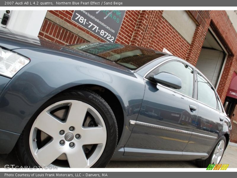 Northern Blue Pearl Effect / Sand Beige 2007 Audi A8 L 4.2 quattro