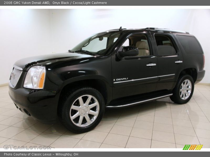 Onyx Black / Cocoa/Light Cashmere 2008 GMC Yukon Denali AWD