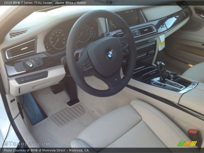 Alpine White / Oyster 2014 BMW 7 Series 750Li Sedan