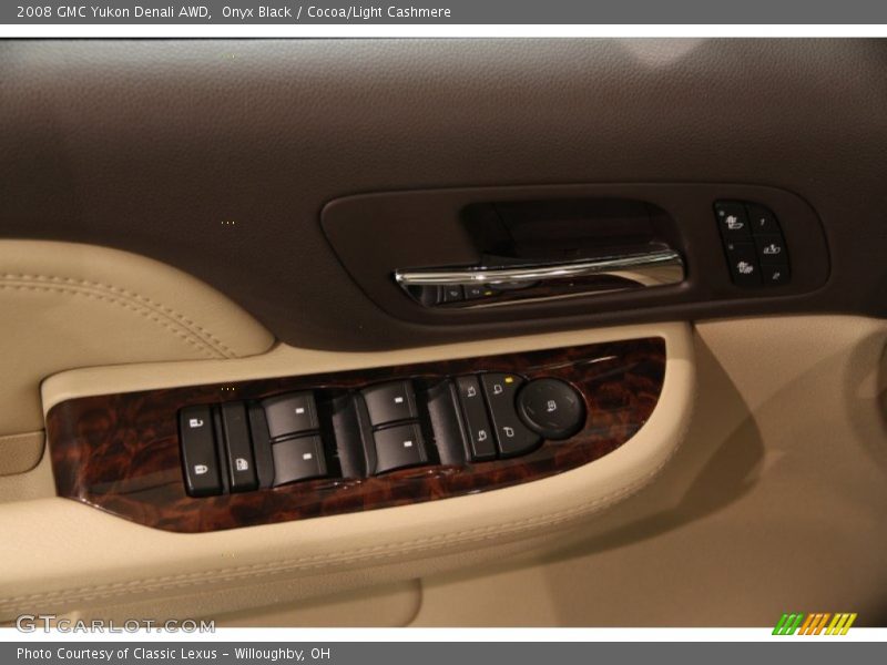 Onyx Black / Cocoa/Light Cashmere 2008 GMC Yukon Denali AWD