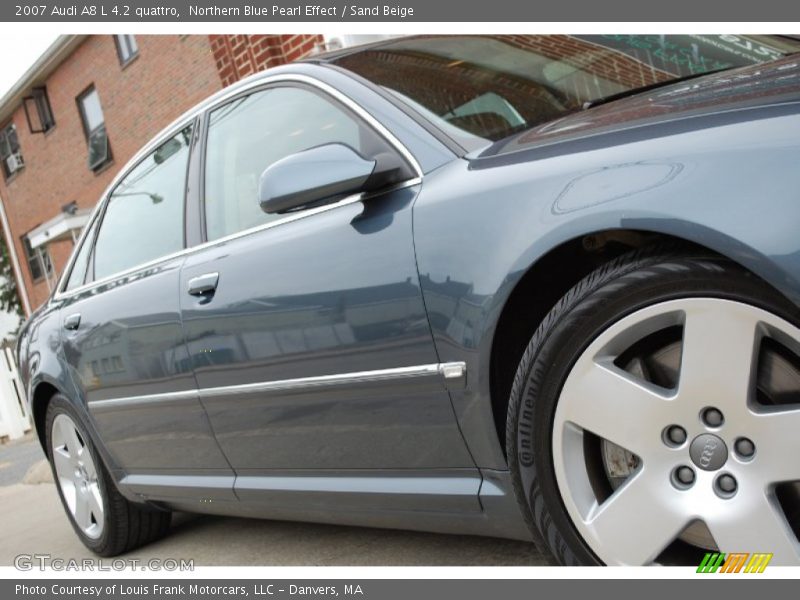 Northern Blue Pearl Effect / Sand Beige 2007 Audi A8 L 4.2 quattro