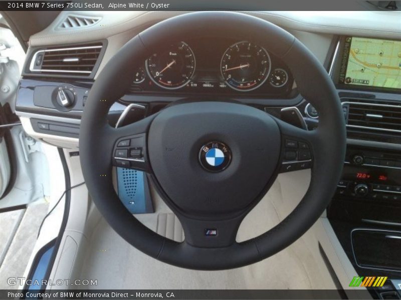 Alpine White / Oyster 2014 BMW 7 Series 750Li Sedan