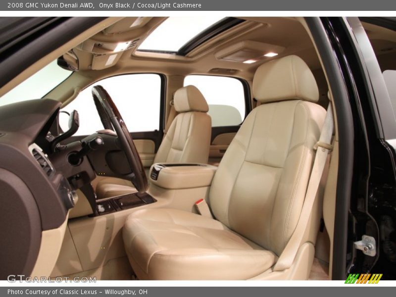 Onyx Black / Cocoa/Light Cashmere 2008 GMC Yukon Denali AWD