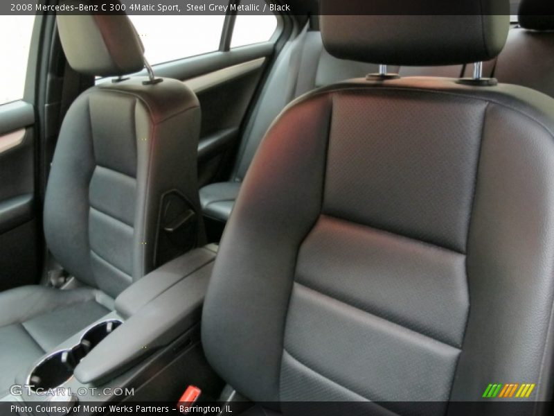 Steel Grey Metallic / Black 2008 Mercedes-Benz C 300 4Matic Sport