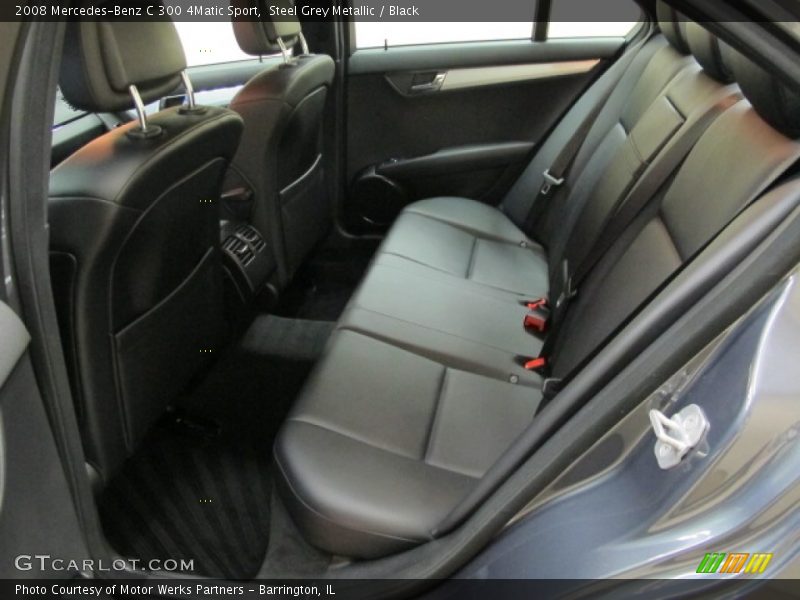Steel Grey Metallic / Black 2008 Mercedes-Benz C 300 4Matic Sport