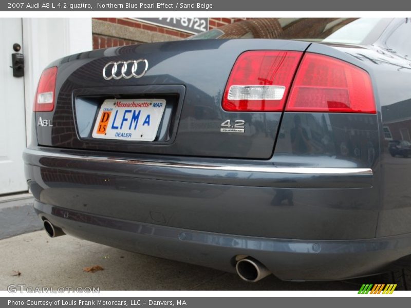 Northern Blue Pearl Effect / Sand Beige 2007 Audi A8 L 4.2 quattro