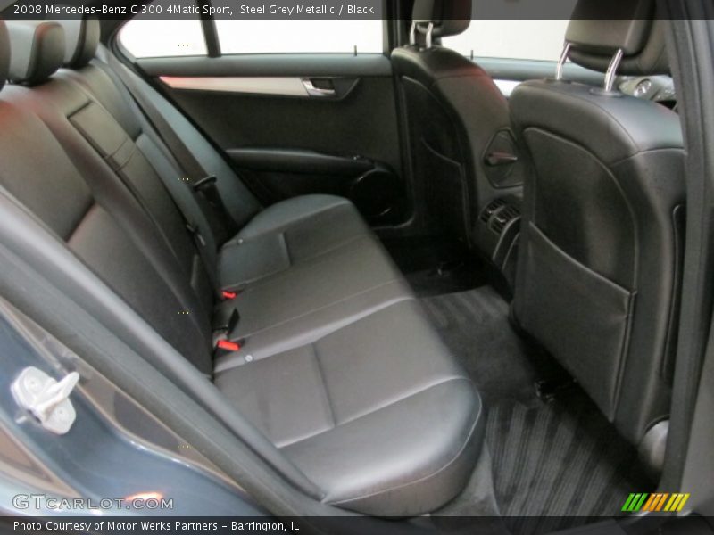 Steel Grey Metallic / Black 2008 Mercedes-Benz C 300 4Matic Sport