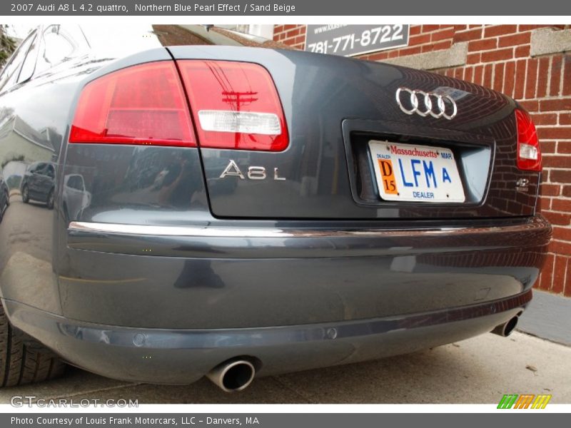 Northern Blue Pearl Effect / Sand Beige 2007 Audi A8 L 4.2 quattro