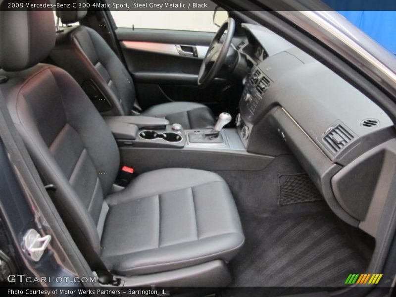 Steel Grey Metallic / Black 2008 Mercedes-Benz C 300 4Matic Sport