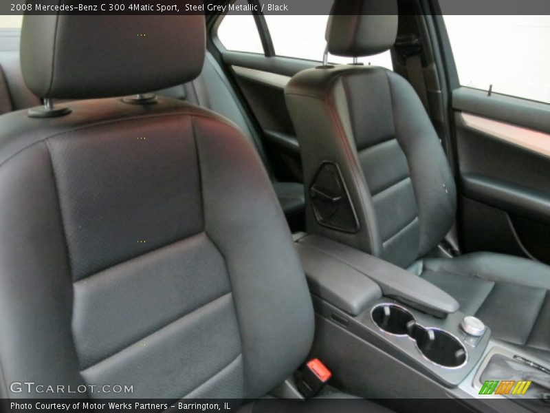 Steel Grey Metallic / Black 2008 Mercedes-Benz C 300 4Matic Sport